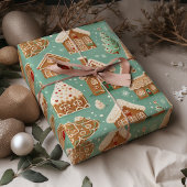 Gingerbread House Cookies Kerstmis Cadeaupapier