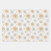 Gingerbread House Cookies Snowfake Kerstmis Inpakpapier Vel (Voorkant 2)