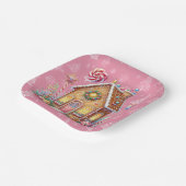 Gingerbread House Decorating Contest Papieren Bordje (Gebogen)