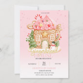 Gingerbread House Decorating Party Invitation  Kaart (Voorkant)