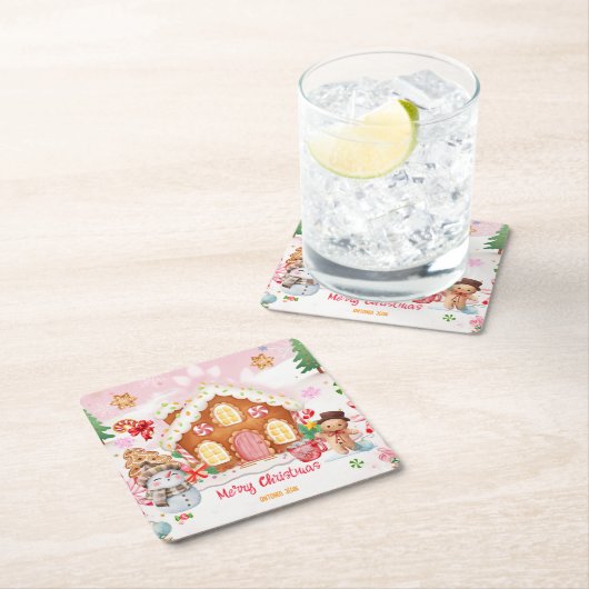 Gingerbread House Decorating Party Kartonnen Onderzetters (Insitu)