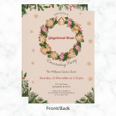 Gingerbread House Decorating Party Krans Design Kaart