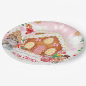 Gingerbread House Decorating Party Papieren Bordje (Gekanteld)