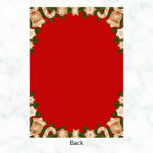 Gingerbread House Decorating Party Rood & Groen Kaart