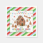 Gingerbread House Decorating Party Servet - WH (Voorkant)