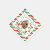 Gingerbread House Decorating Party Servet - WH (Hoek)