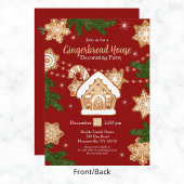 Gingerbread House Decorating Party Waterverf Kaart