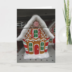 Gingerbread House Decoration Feestdagen Kaart