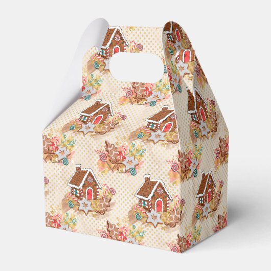 Gingerbread House Design geschenkdoos Bedankdoosjes (Achterkant)