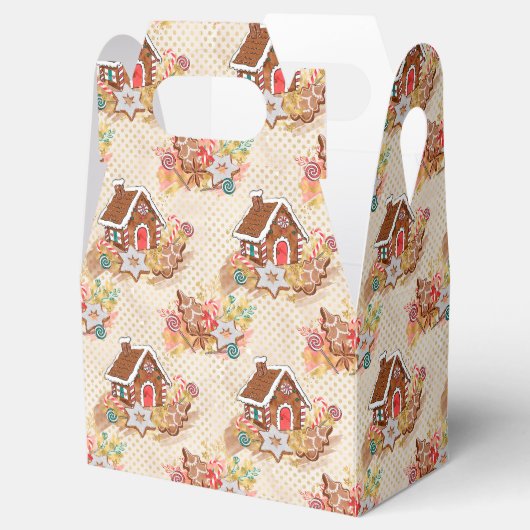 Gingerbread House Design geschenkdoos Bedankdoosjes (Geopend)