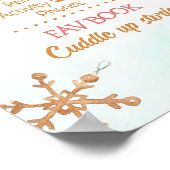 Gingerbread House Eerste Verjaardag Milestone Boar Poster (Hoek)