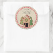 Gingerbread House Food Gift Sticker (Tas)
