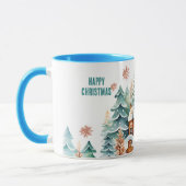 Gingerbread House Gelukkig Kerstmis. Bewerkbare te Mok (Links)