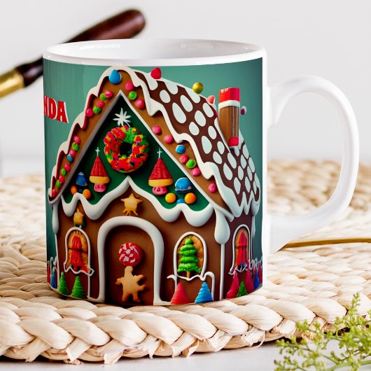 Gingerbread House Gepersonaliseerde Kinder warme c Koffiemok