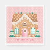 Gingerbread House | Gepersonaliseerde servetten (Voorkant)