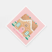 Gingerbread House | Gepersonaliseerde servetten (Hoek)