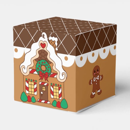 Gingerbread House geschenkdozen Bedankdoosjes (Achterkant)