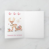 Gingerbread House Gingerbread Girl Niece Kerstmis Feestdagen Kaart (Binnen)