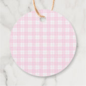 Gingerbread House Girl 1e verjaardagsfeestje Bedankjes Labels (Achterkant)