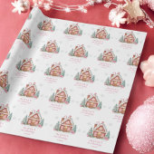 Gingerbread House Girl 1e verjaardagsfeestje Cadeaupapier