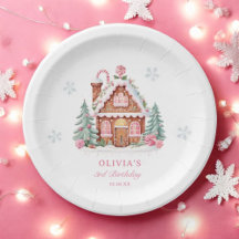 Gingerbread House Girl 1e verjaardagsfeestje 