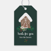Gingerbread House Goodies Treats Cadeaulabel (Voorkant)