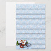 Gingerbread House Holiday Schrijfpapier Briefpapier (Voorkant / Achterkant)