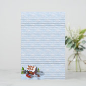 Gingerbread House Holiday Schrijfpapier Briefpapier (Staand voorkant)