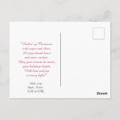 Gingerbread House in Snow Wereldbol Kerstvakantie Briefkaart (Achterkant)