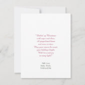 Gingerbread House in Snow Wereldbol Kerstvakantie Kaart (Achterkant)