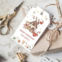 Gingerbread House Kerst Cookie Party Cadeau Labels Cadeaulabel