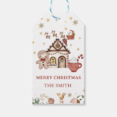 Gingerbread House Kerst Cookie Party Cadeau Labels Cadeaulabel (Voorkant)