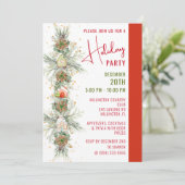 Gingerbread House Kerst Garland Party Kaart (Staand voorkant)