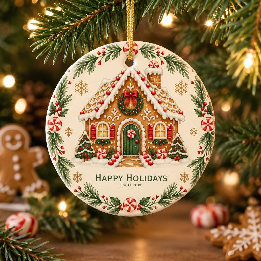 Gingerbread House Kerst Ornament