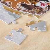 Gingerbread House Kerst Puzzel (Zijkant)