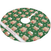 Gingerbread House Kerstboom Rok (Gekanteld)