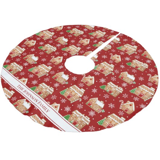 Gingerbread House Kerstboom Rok (Gekanteld)