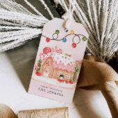 Gingerbread House Kerstfeest Cadeaulabel