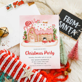 Gingerbread House Kerstfeest Kaart