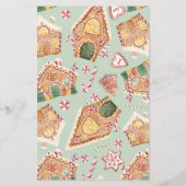 Gingerbread House Kerstfeest uitnodiging (Achterkant)