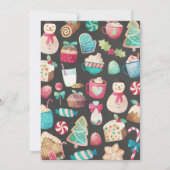 Gingerbread House Kerstfeest uitnodiging (Achterkant)