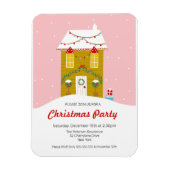 Gingerbread House Kerstfeest uitnodiging Magneet (Verticaal)