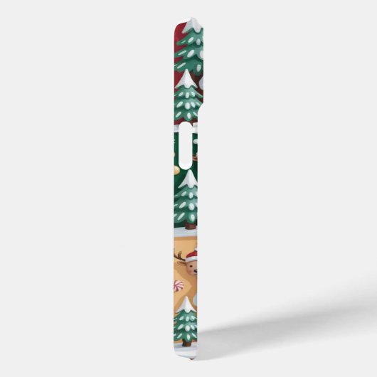 Gingerbread House Kerstmis iPhone / iPad case (Achterkant / Rechts)