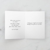 Gingerbread House, Kerstmis van nieuw adres Feestdagen Kaart (Binnen)