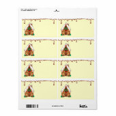 Gingerbread House Keuken Label (Full Sheet)