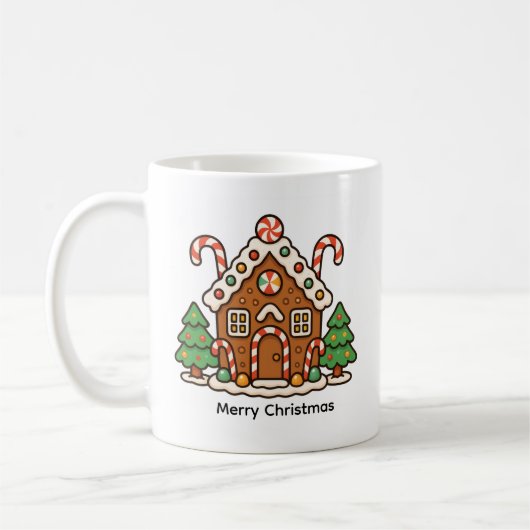 Gingerbread House Koffiemok (Links)