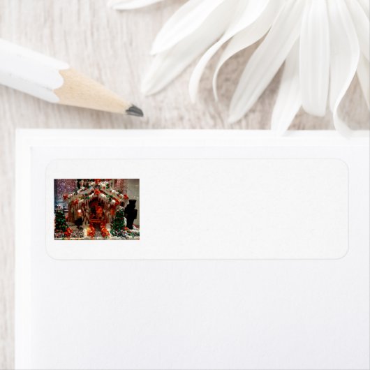 Gingerbread House Labels voor Kerstmis (Insitu)