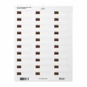 Gingerbread House Labels voor Kerstmis (Full Sheet)