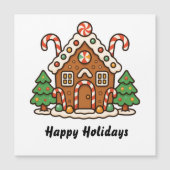 Gingerbread House Magnetic Card (Voorkant)