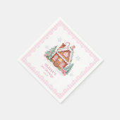 Gingerbread House Meisje Verjaardagsfeestje  Servet (Hoek)